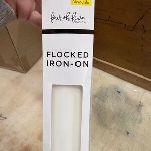 Cricut Four Oh Five Basics Flocked Iron-On White
